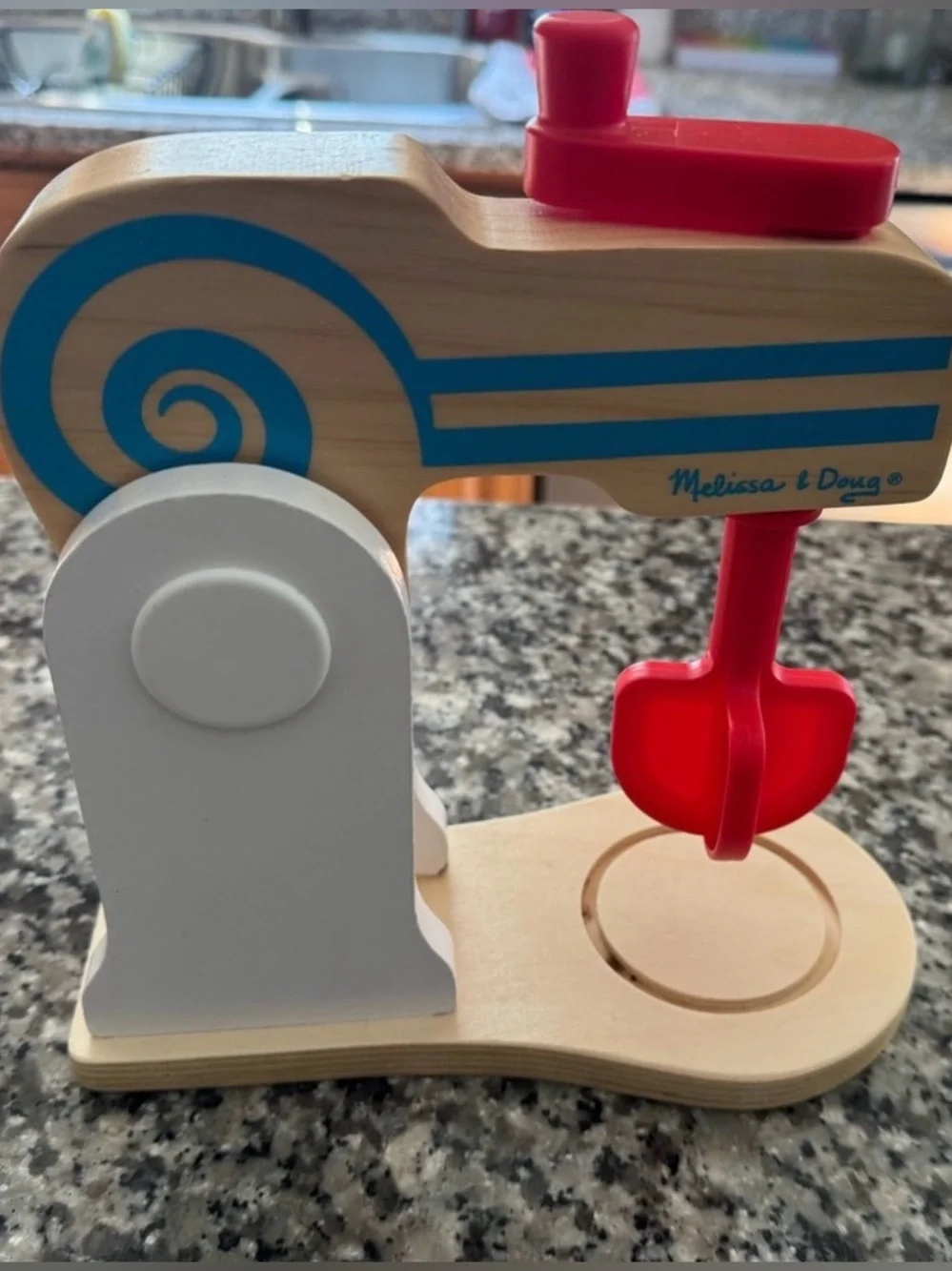 $8 ADD ON Melissa‎ & Doug Wooden Mixer - Red, Blue, and White